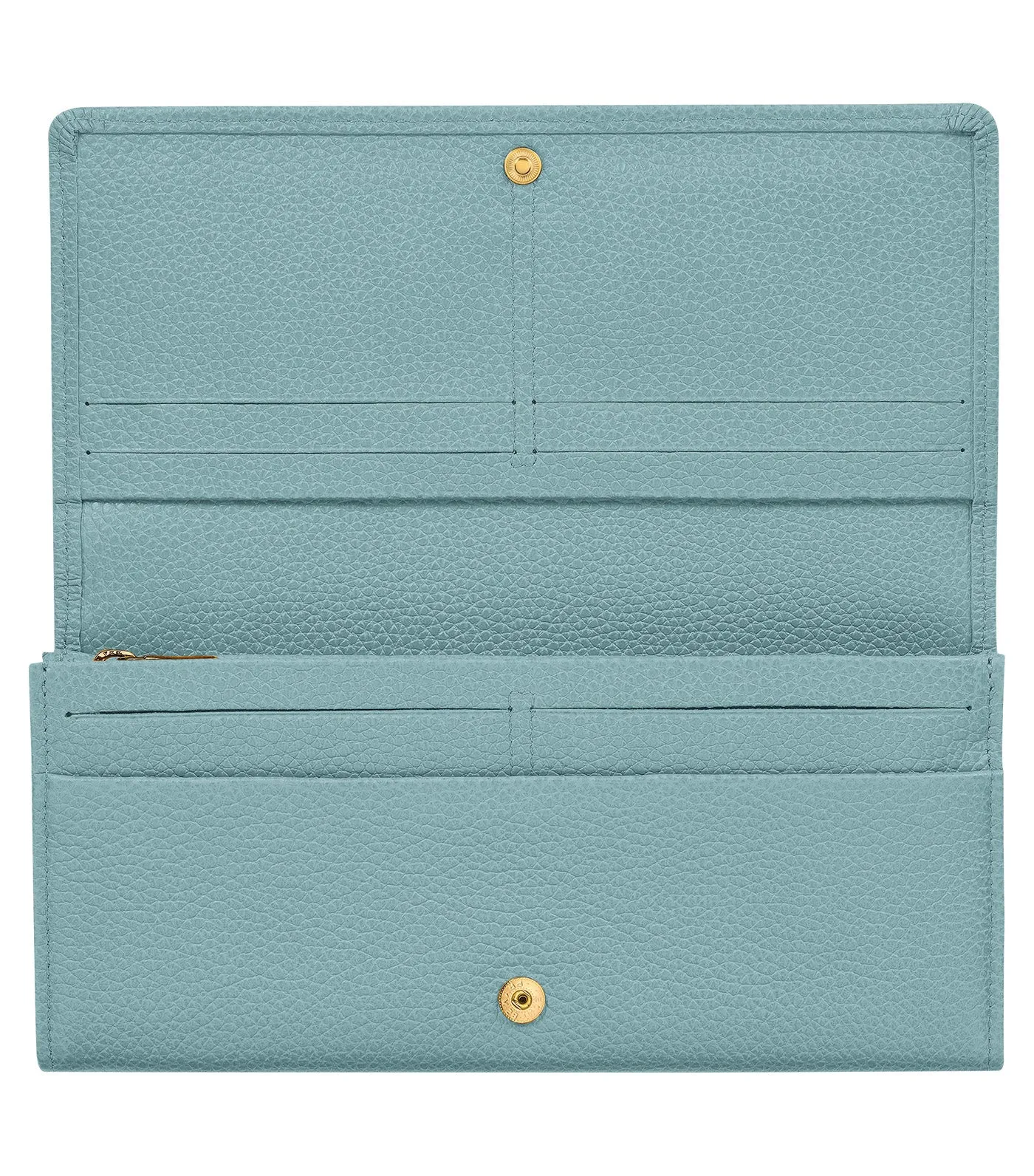 Le Foulonné Continental Wallet Eucalyptus