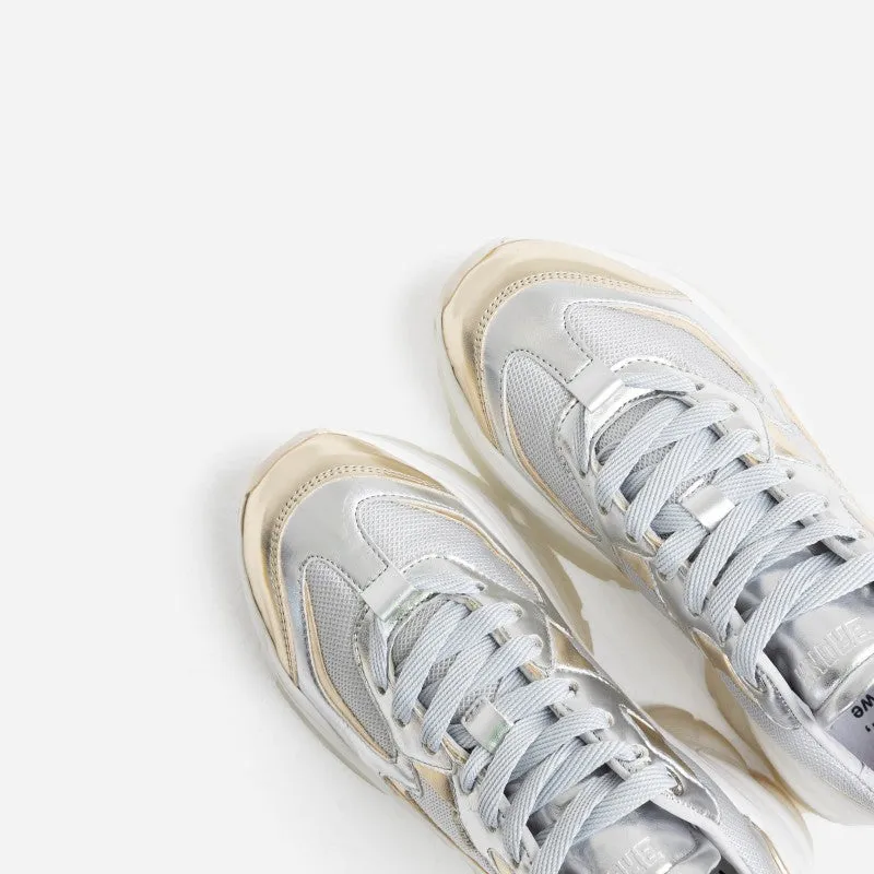 Linny Silver Gold Chunky Sneakers