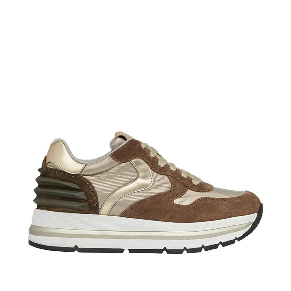 Maran Power Taupe Platinum Chunky Sneakers