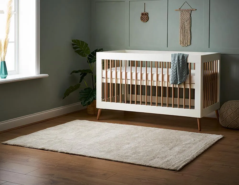 Maya 3 Piece Nursery Furniture Set - White & Natural