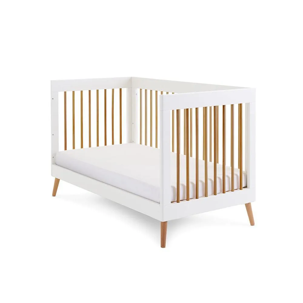 Maya 3 Piece Nursery Furniture Set - White & Natural