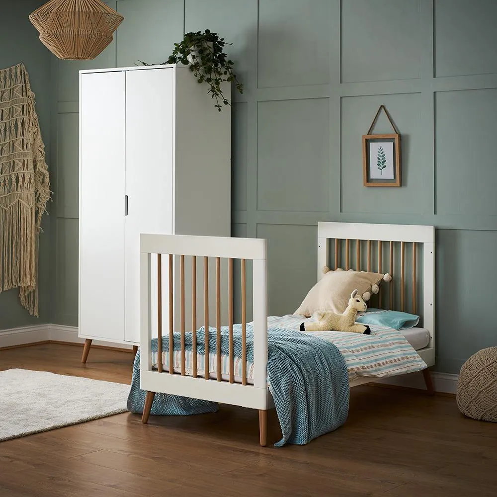 Maya 3 Piece Nursery Furniture Set - White & Natural