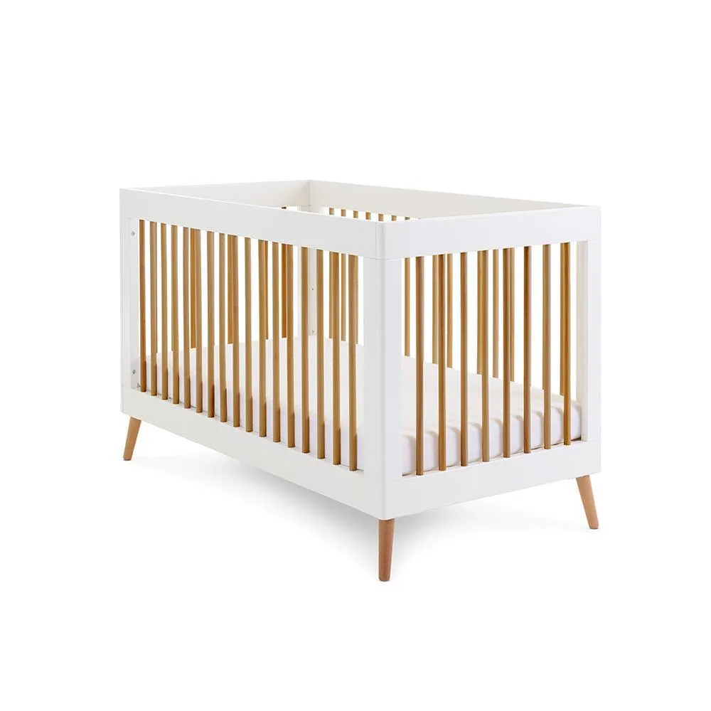 Maya 3 Piece Nursery Furniture Set - White & Natural