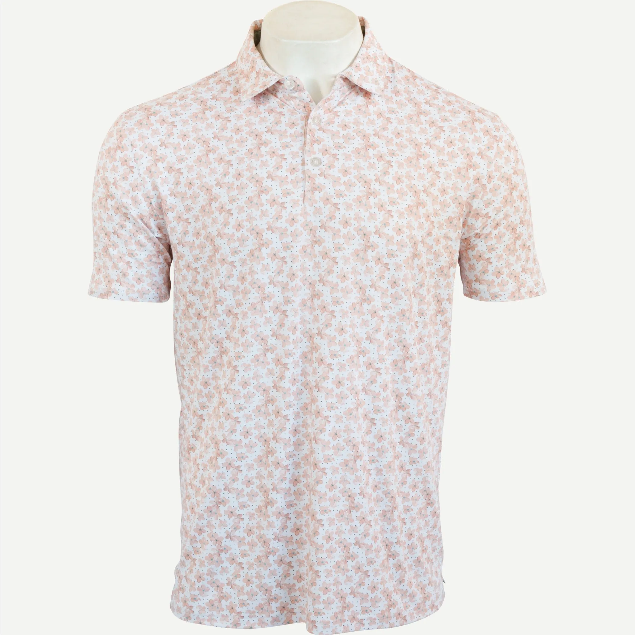 Melzi Polo - White/Lotus/Dusty Blue