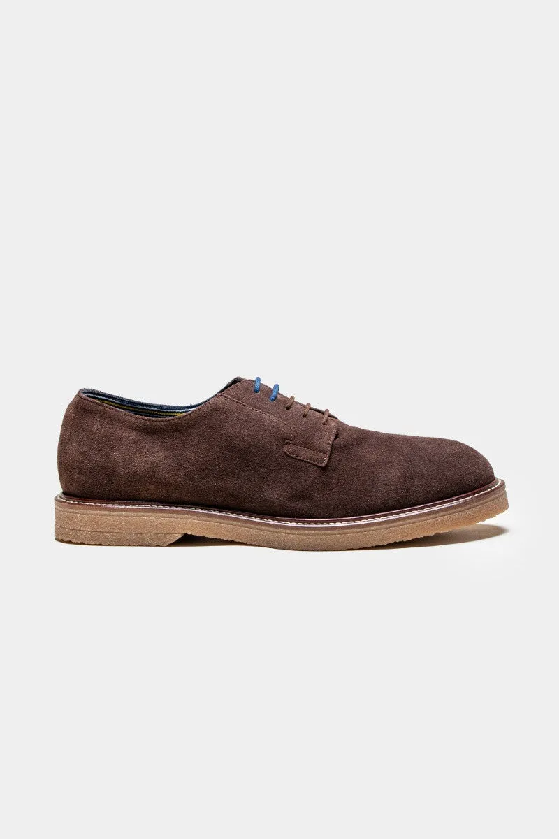 Men's Suede Lace up Shoes - RICHMOND - Brown