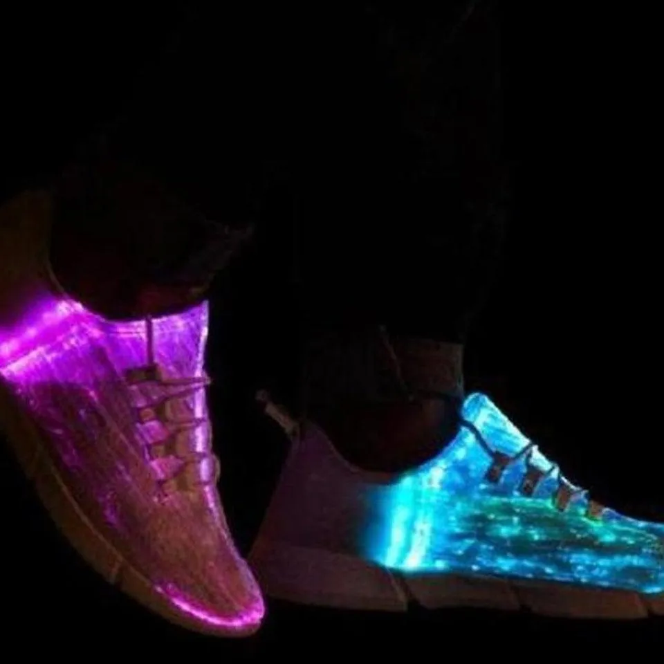 Mesh Light Led Shoes - White  | Led Light Shoes For Men  | Led Light Shoes For Women