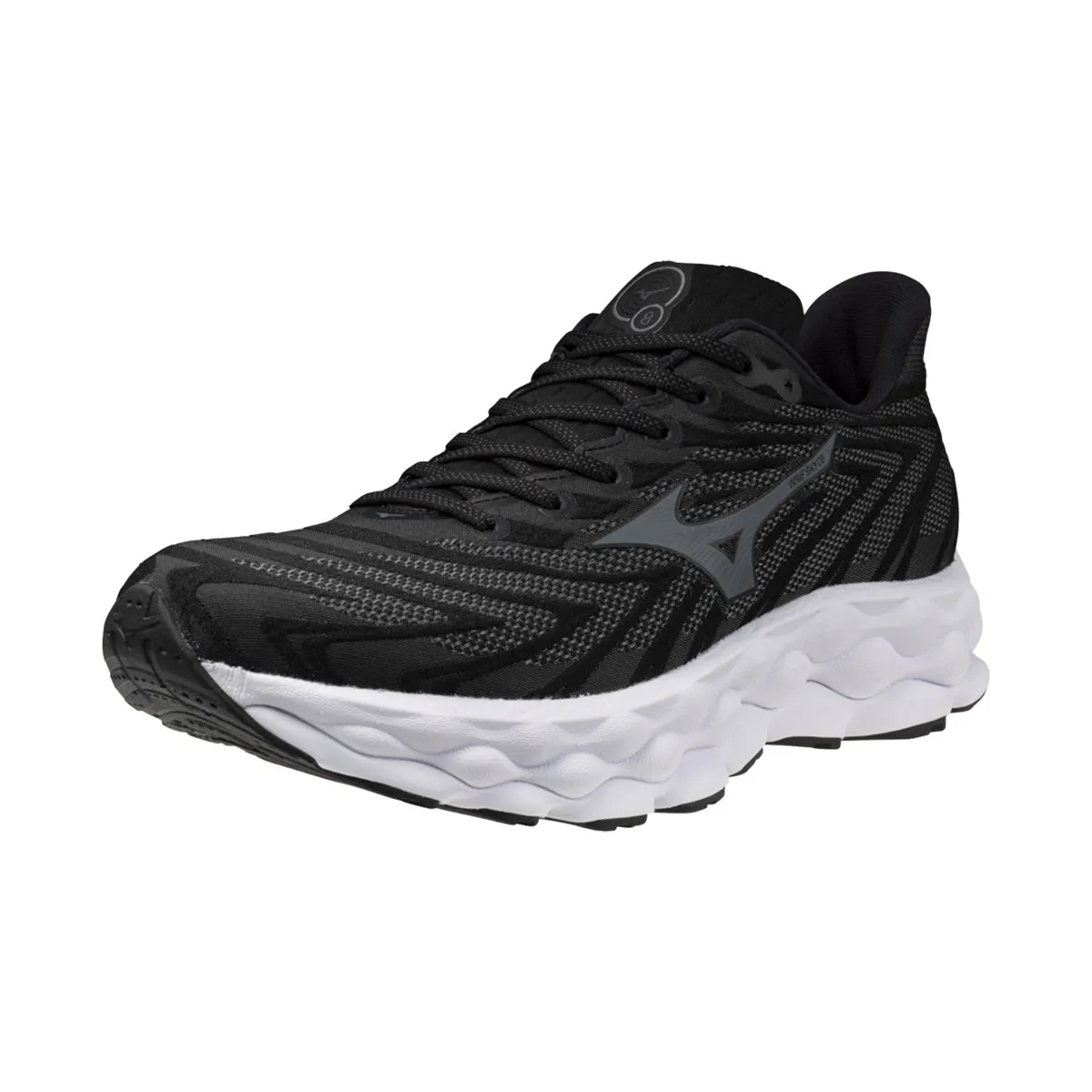 Mizuno Wave Sky 8 Mens | Black/metallic Gray/white