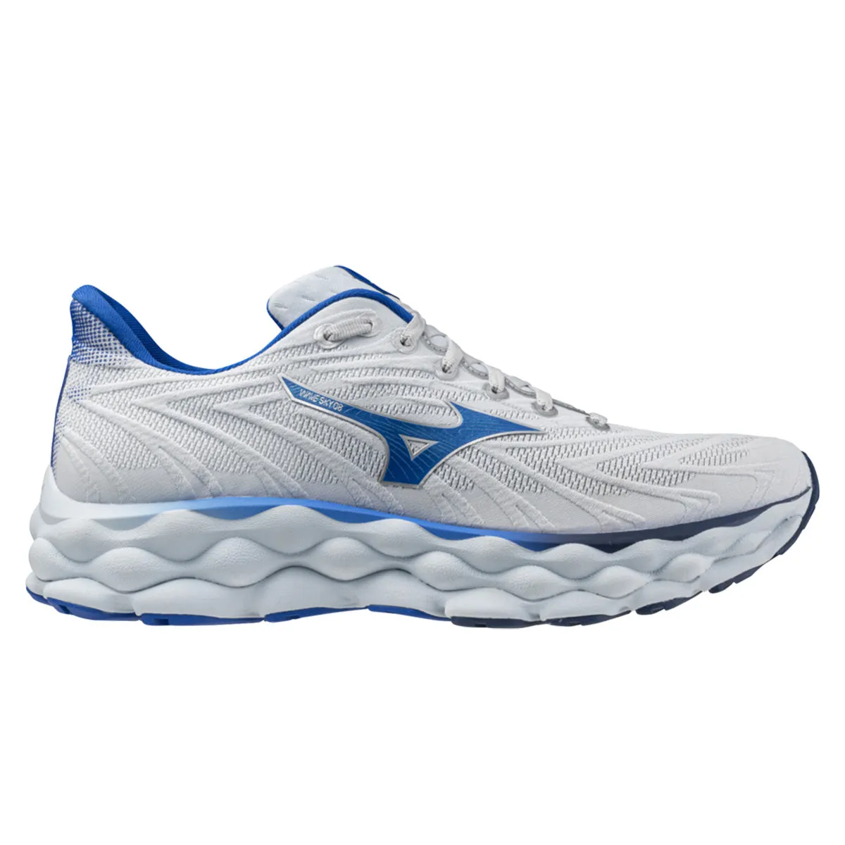 Mizuno Wave Sky 8 Mens | Plein Air/laser Blue/mugen Blu