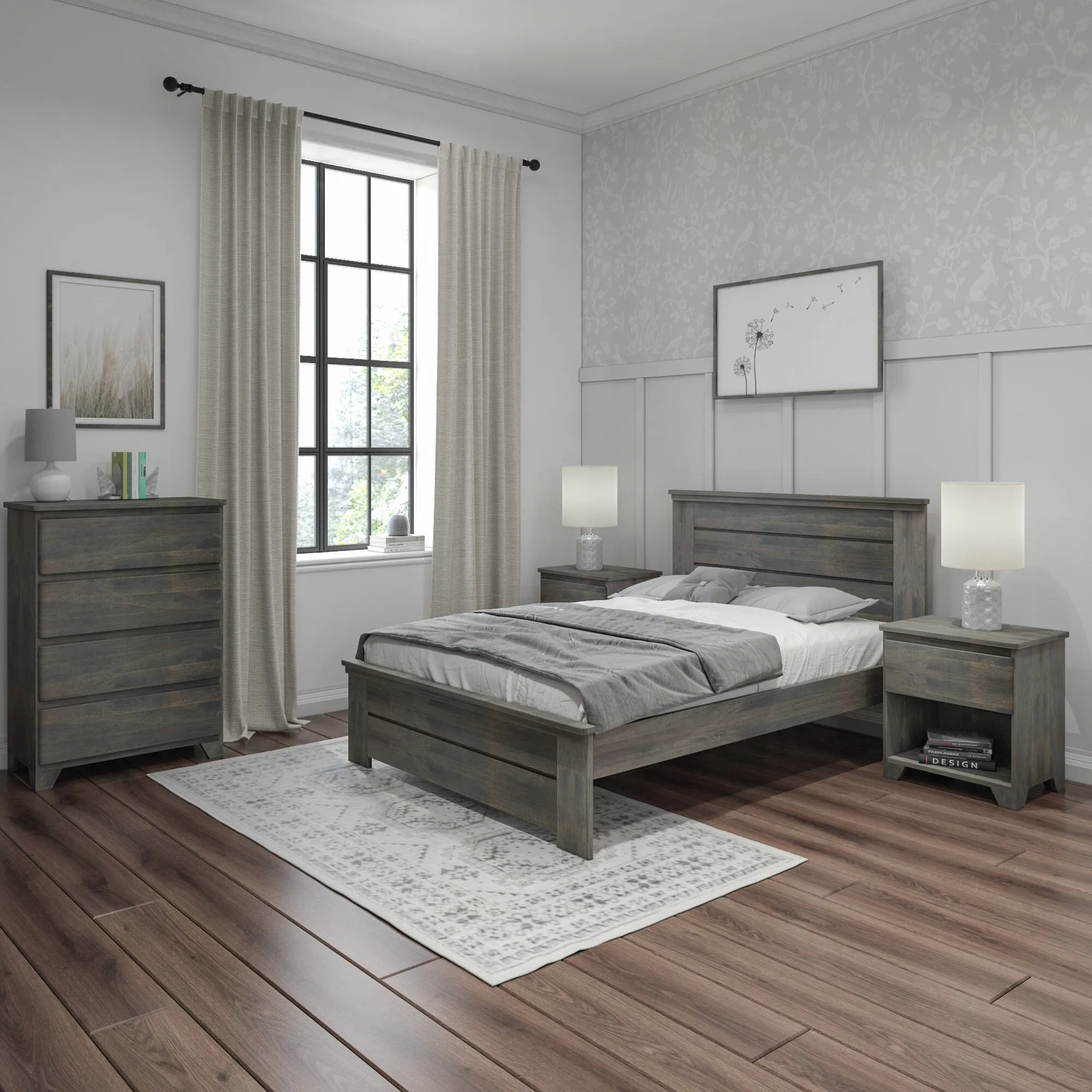 Modern Farmhouse Full Panel Bed