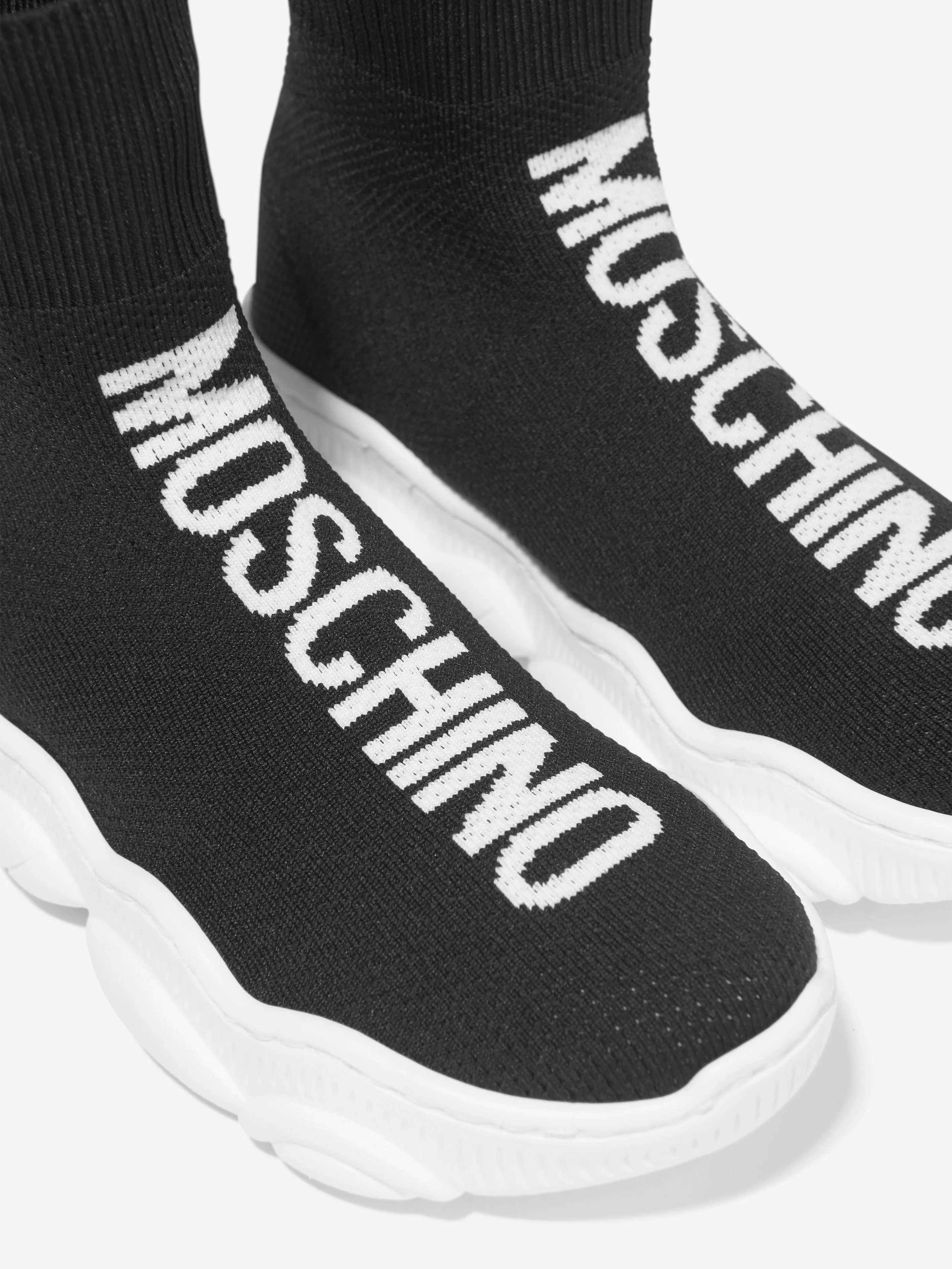 Moschino Kids Teddy Sole High Top Sock Trainers