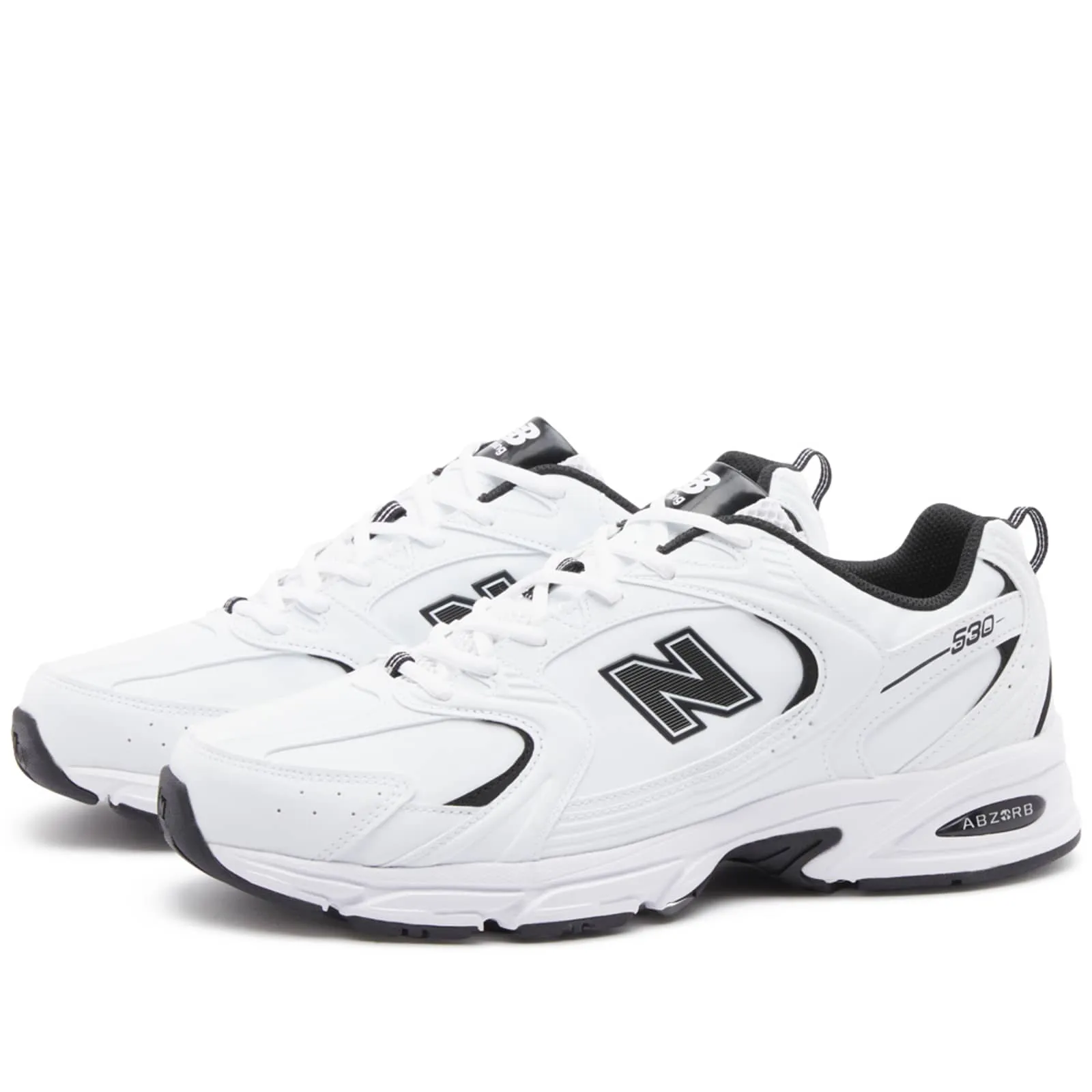 MR530SYB White Black Classic Sneakers