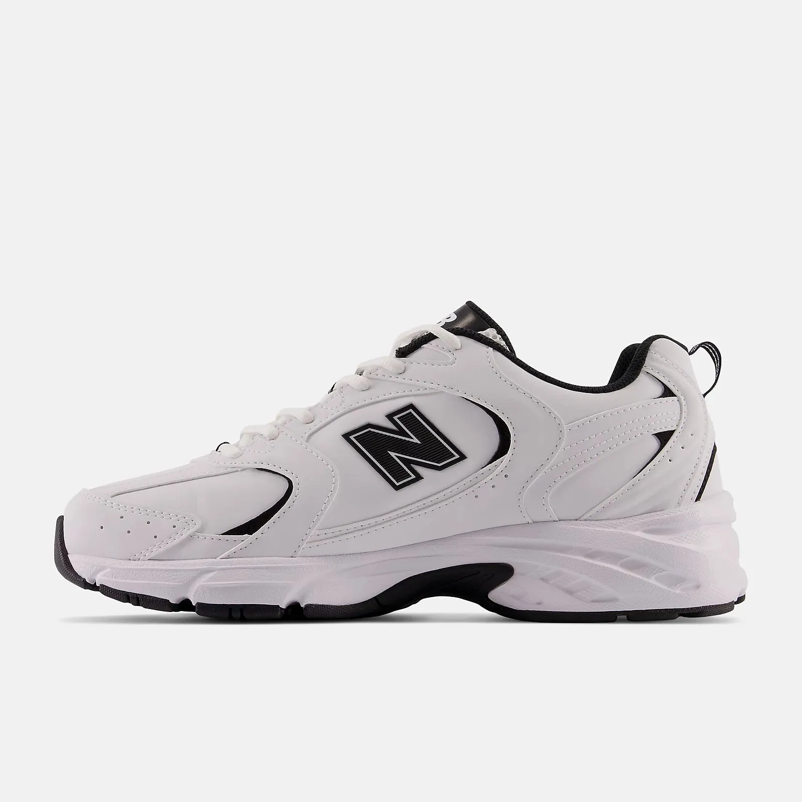 MR530SYB White Black Classic Sneakers