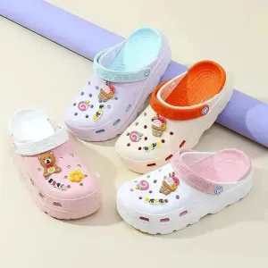 Muffin With Platform Sandals Women Outside Wear Covered Head Slippers