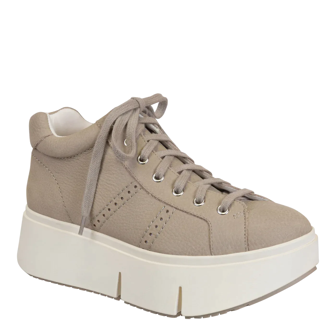 Naked Feet Essex Greige Platform Sneakers