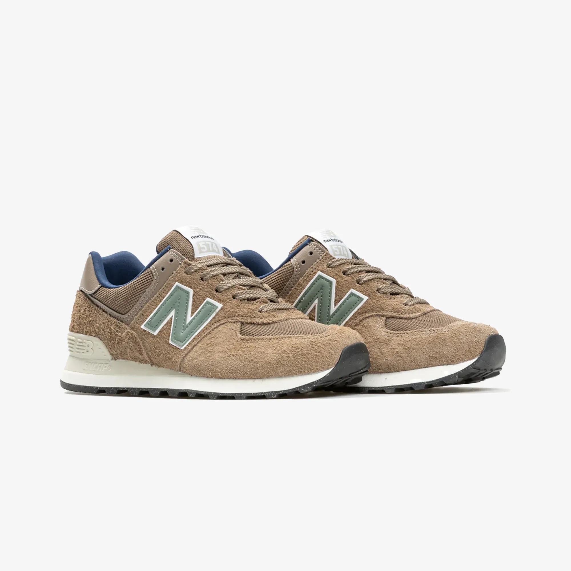 New Balance | 574  { BROWN/ROYAL BLUE