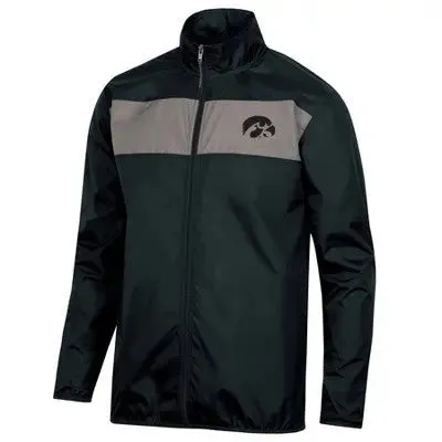 New - Iowa Hawkeyes Men's Zip-Up Winter Windbreaker Jacket Relaxed Fit Water-Resistant