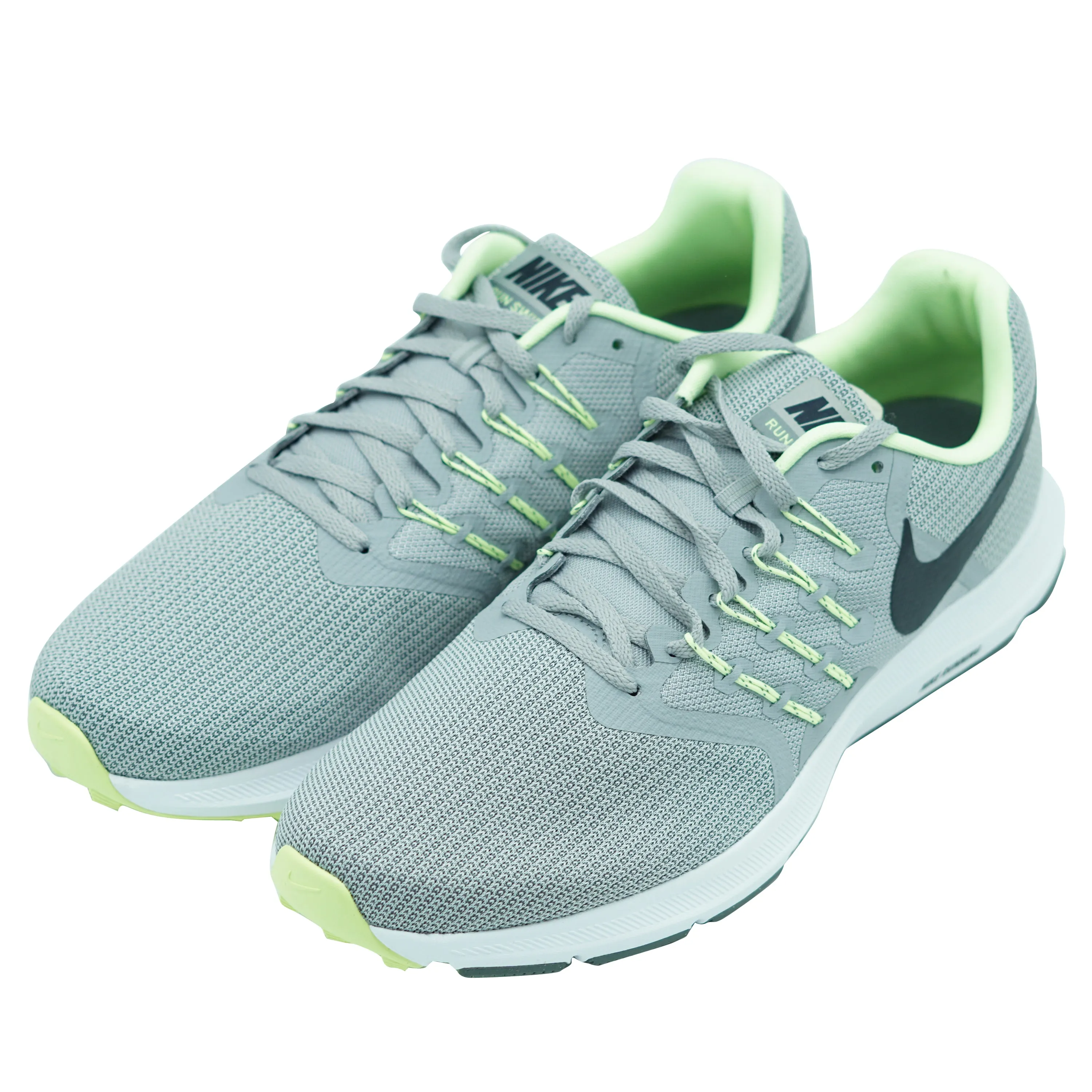 Nike Men's Run Swift Athletic Running Shoes Gray Green Size 11.5