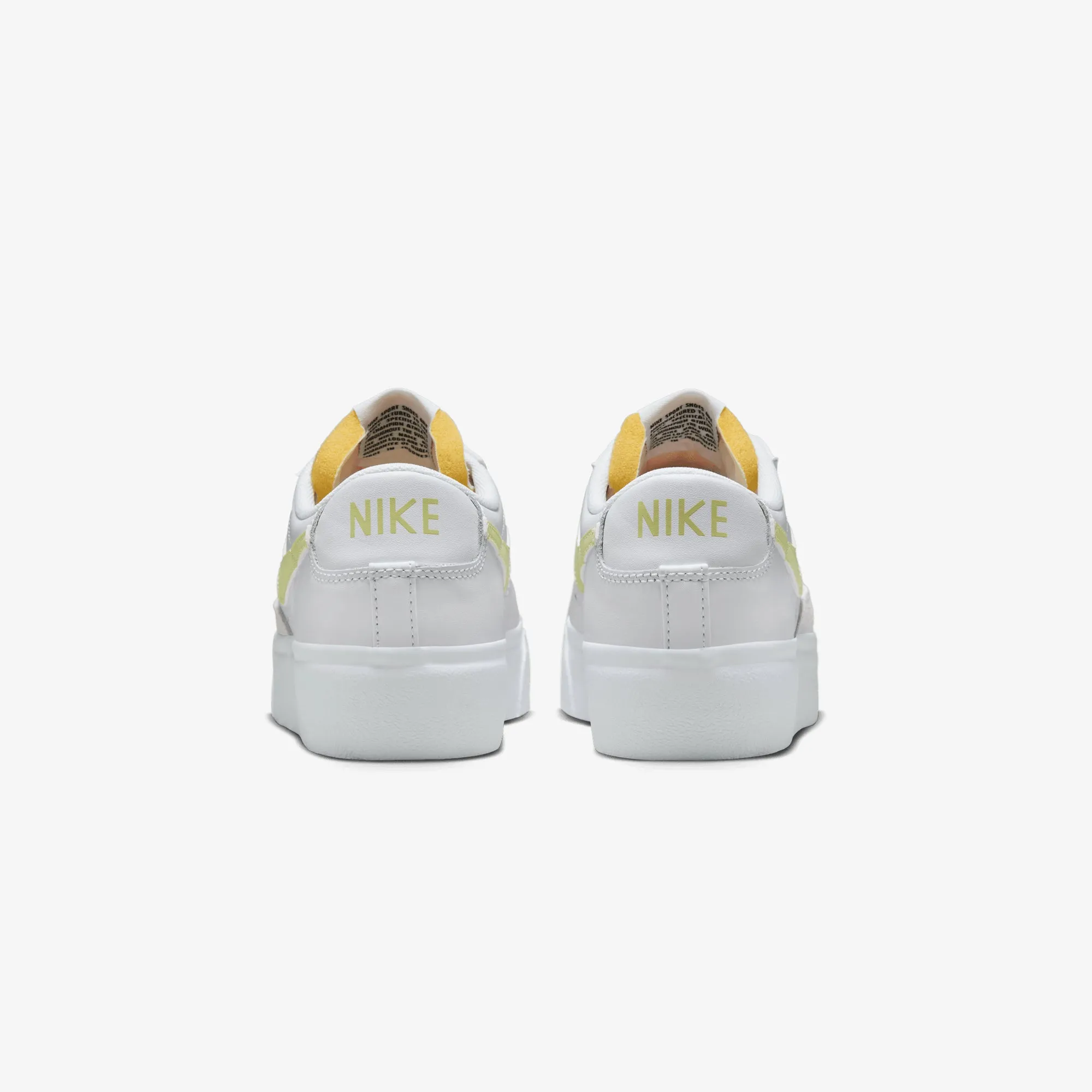 NIKE | WMN'S BLAZER LOW PLATFORM { WHITE/LIFE LIME-TM ORANGE-BLACK