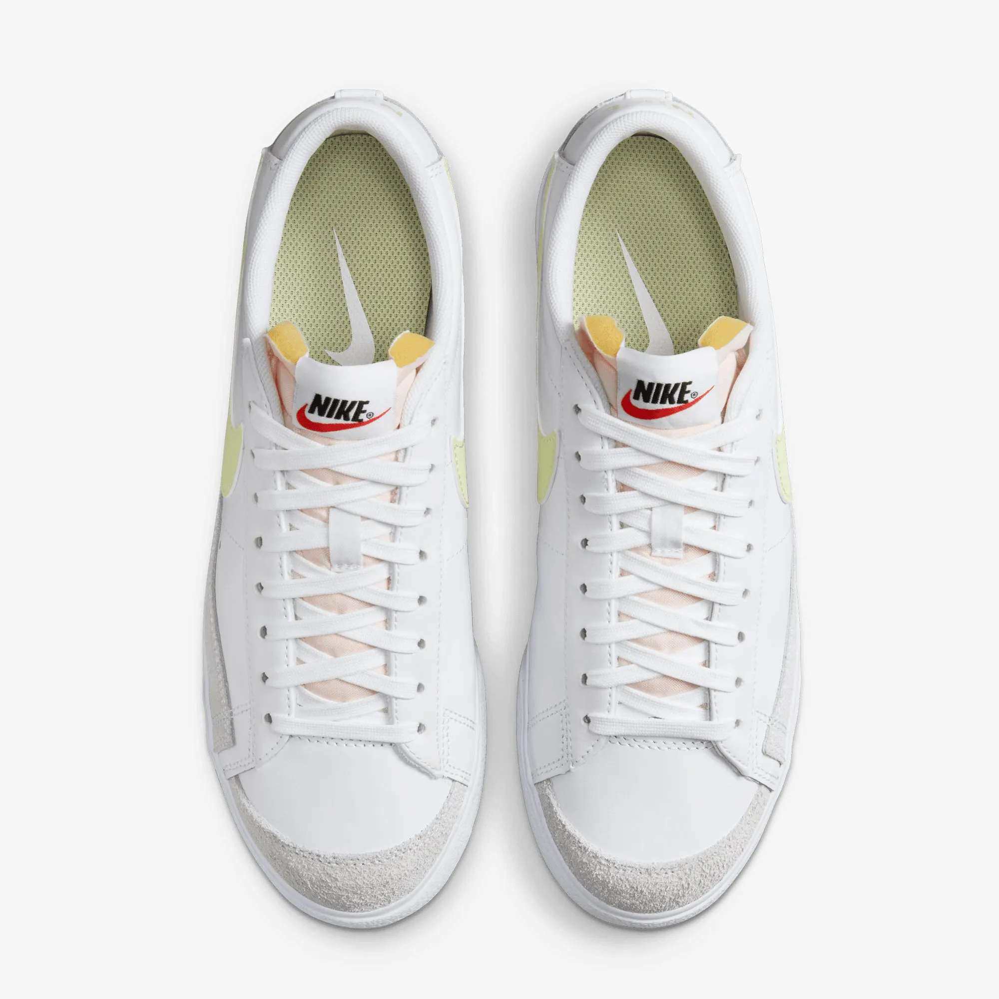 NIKE | WMN'S BLAZER LOW PLATFORM { WHITE/LIFE LIME-TM ORANGE-BLACK