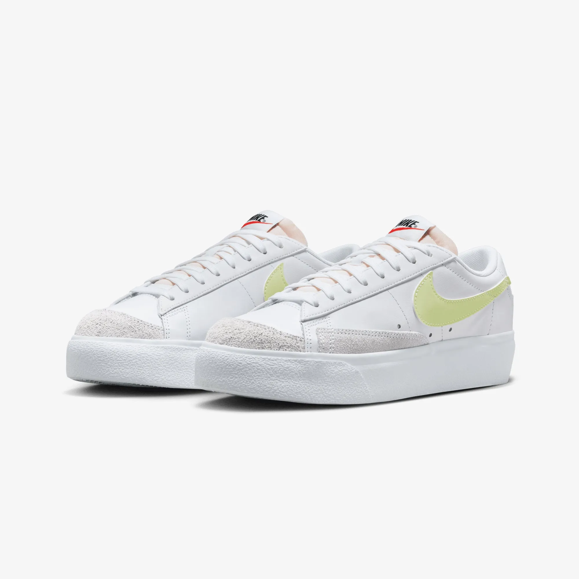 NIKE | WMN'S BLAZER LOW PLATFORM { WHITE/LIFE LIME-TM ORANGE-BLACK