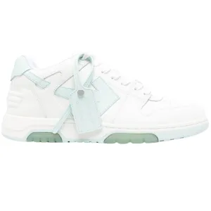 Off White Out Of Office White Mint Calf Leather Sneakers