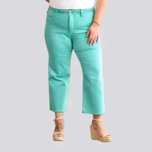 Plus-size women's straight jeans