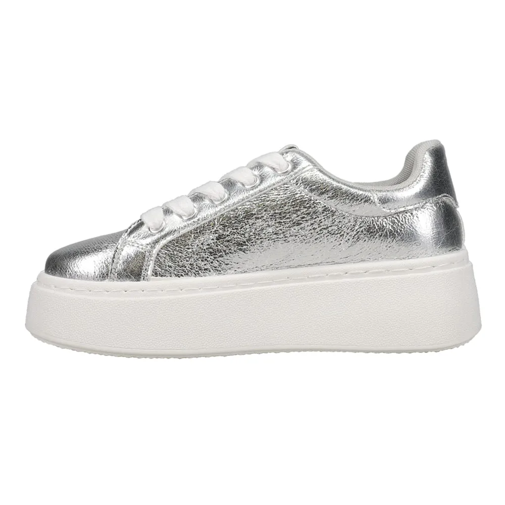 Record Metallic Platform Sneakers