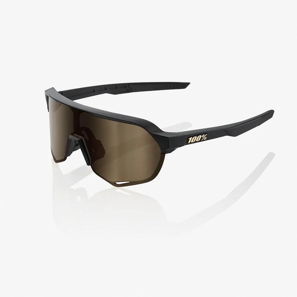 S2 - Matte Black Soft Gold Mirror Lens