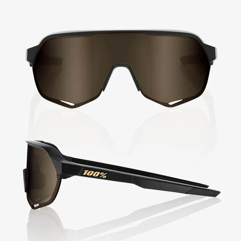 S2 - Matte Black Soft Gold Mirror Lens