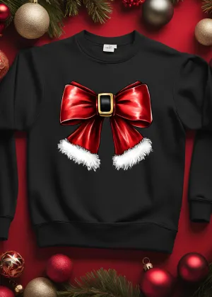 Santa Baby Bows Graphic Pullover