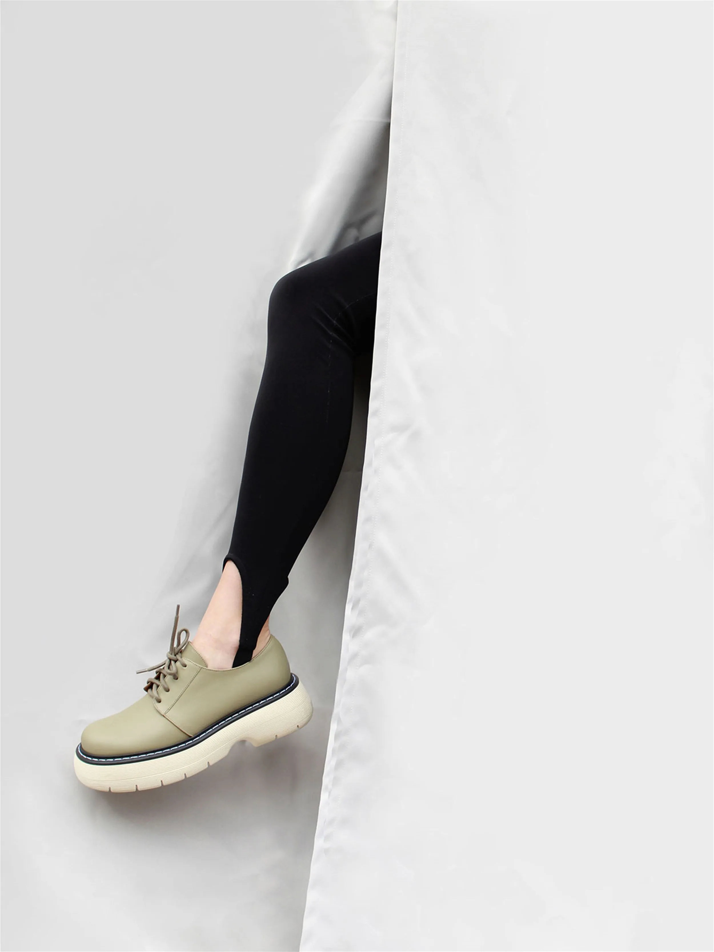 Sarezzo Sage Green Chunky Loafers