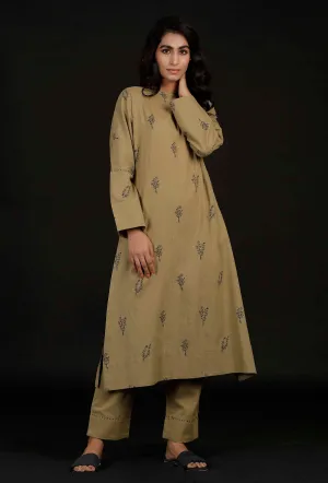 Set of 2: Sage Green Kurta and Pallazo