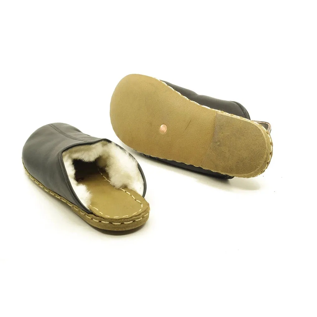 Sheepskin Black Women's Slippers