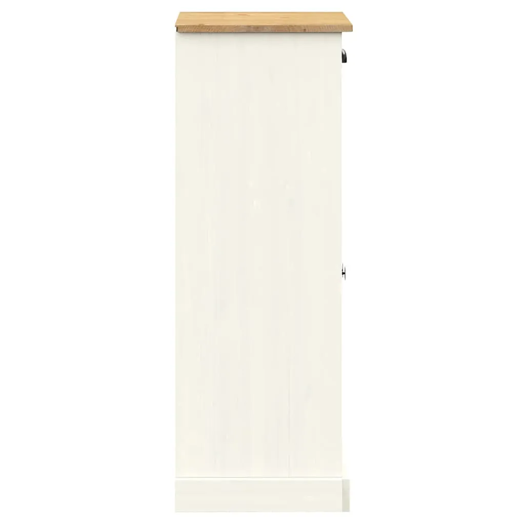 Shoe Cabinet VIGO White 60x35x96 cm Solid Wood Pine