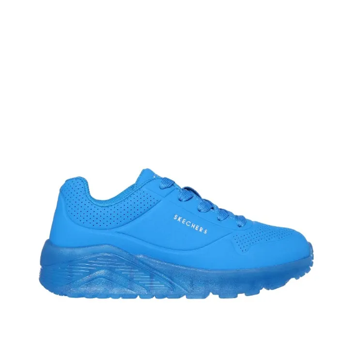 Skechers Kids Uno Ice Blue Lace Up