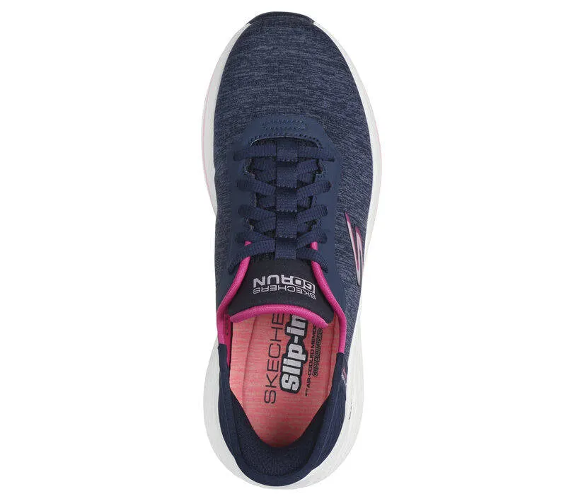 Skechers Womens Slip-ins Max Cushioning Elite 2.0 Prevail Navy Pink