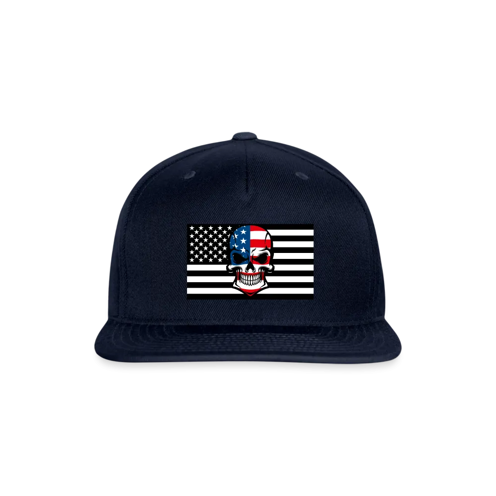 Skull Flag Snapback Baseball Cap - Ships from The US