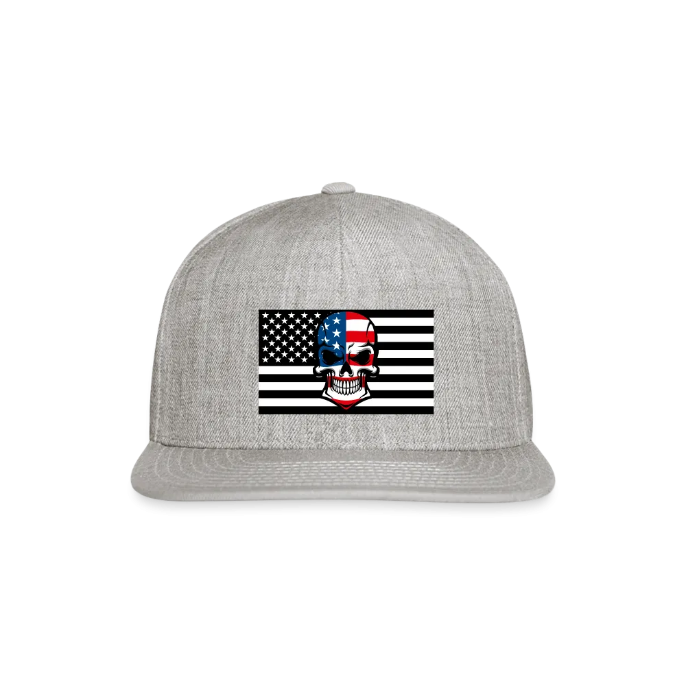 Skull Flag Snapback Baseball Cap - Ships from The US