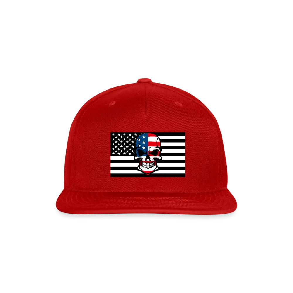 Skull Flag Snapback Baseball Cap - Ships from The US