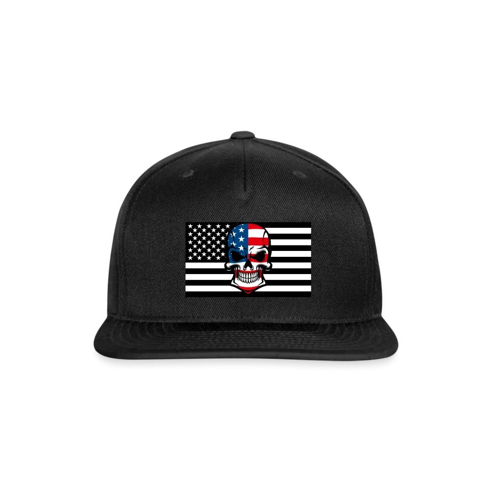 Skull Flag Snapback Baseball Cap - Ships from The US