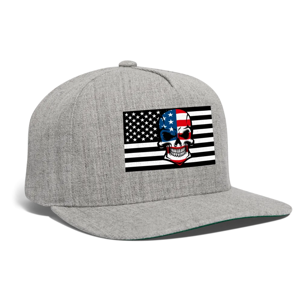 Skull Flag Snapback Baseball Cap - Ships from The US