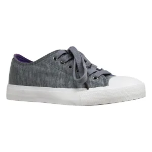 SOBEYO Women's Sneakers Canvas Lace-Up Low Top Memory Foam Cushion