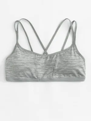 Space Dye Strappy Sports Bra