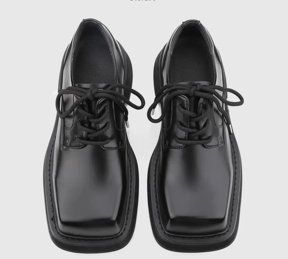 Square Toe Platform Commuter Shoes