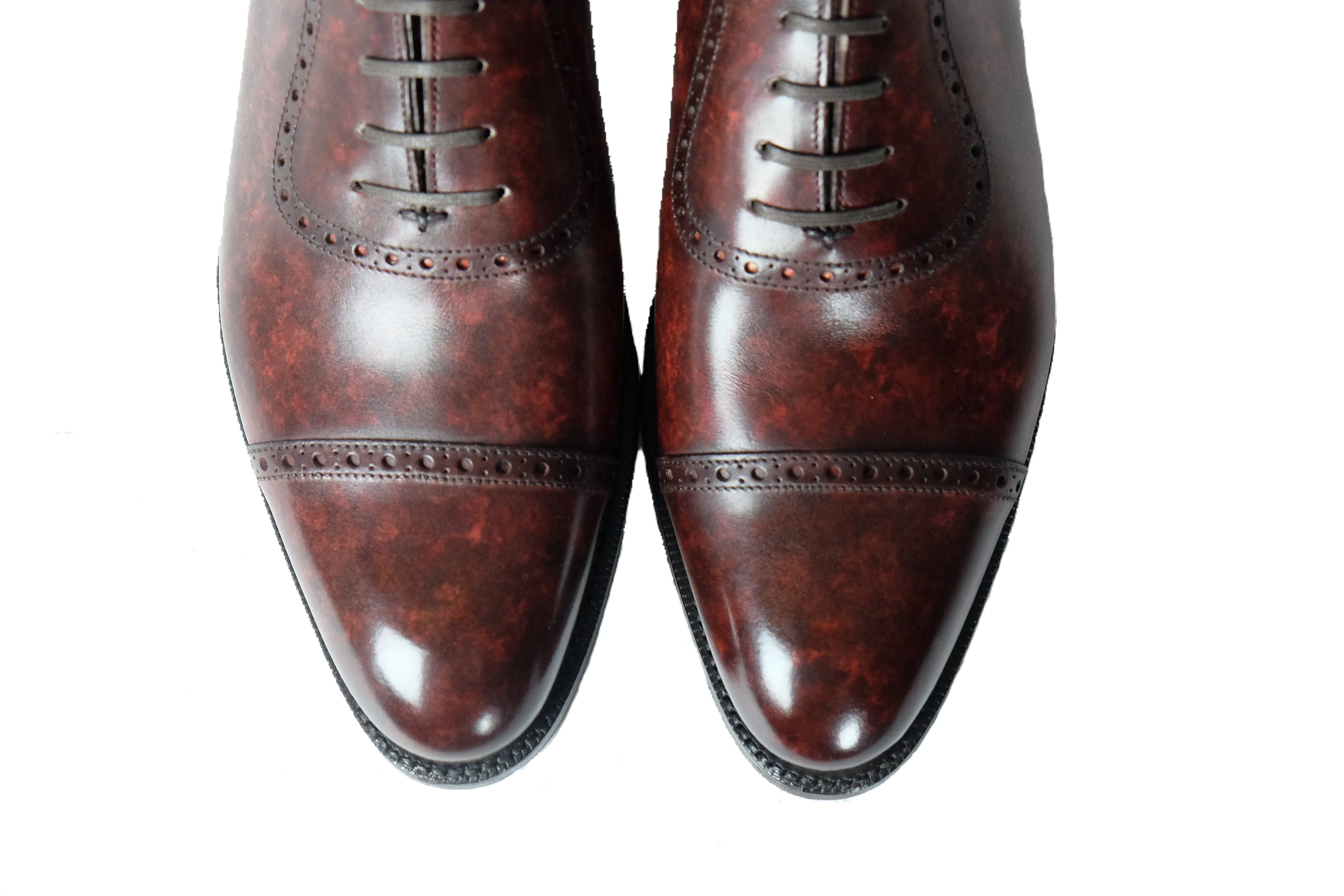 Sunnyside - MTO - Walnut Marble Patina - TMG Last - Single Leather Sole