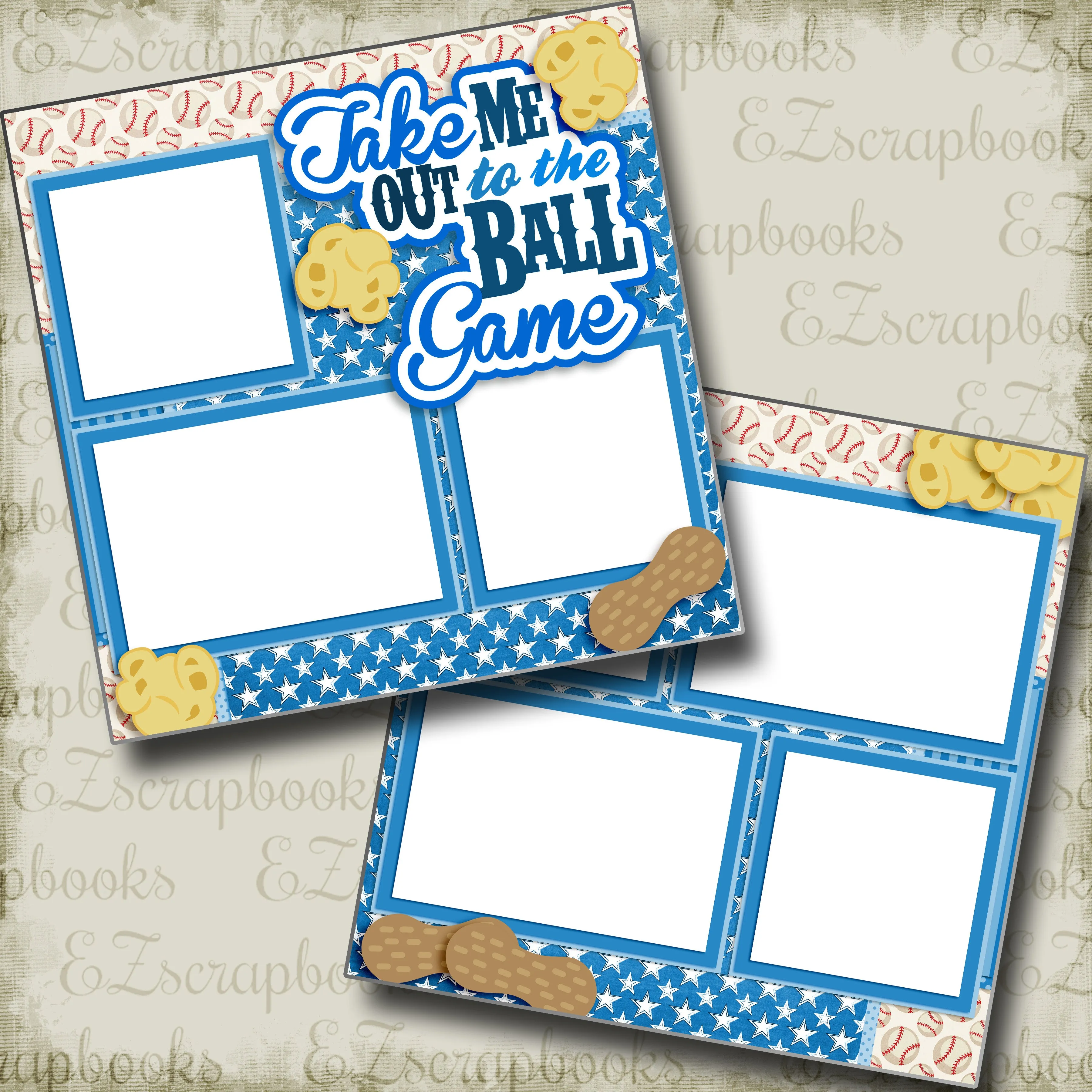 Take Me Out to the Ball Game Blue - 3228