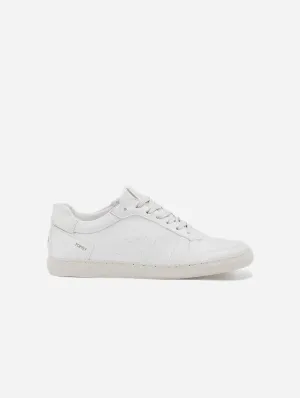 Topsy Unisex Grape Leather Vegan Sneakers | White