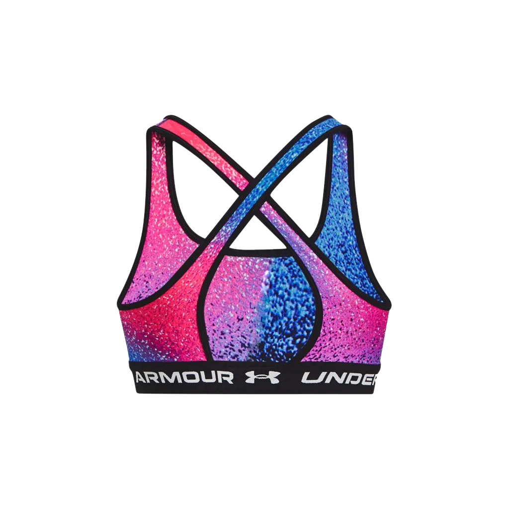 UA Women's Armour® Mid Crossback Print Sports Bra