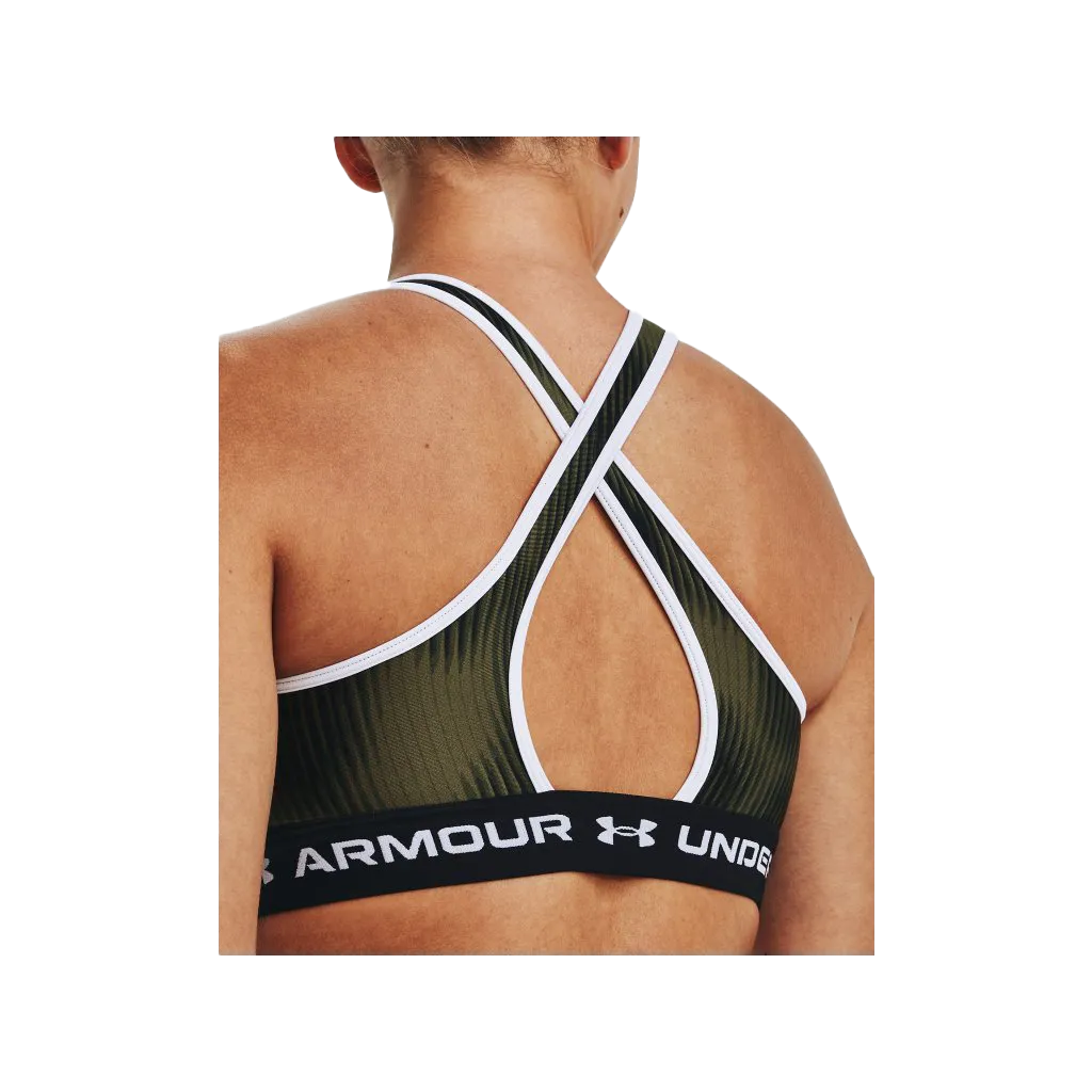 UA Women's Armour® Mid Crossback Print Sports Bra