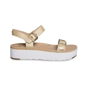 UGG Angie Metallic Gold Sandals - Women's